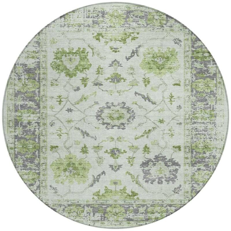 HomeRoots Floral Traditional Rectangle Outdoor Rug