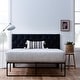 preview thumbnail 28 of 31, Brookside Avery Adjustable Faux Leather Headboard Black - Full