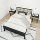 preview thumbnail 23 of 24, Max and Lily Scandinavian Full-Size Bed with Slatted Headboard