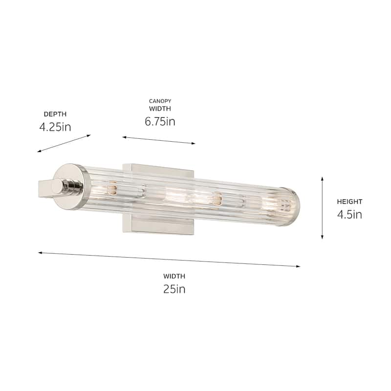 Kichler Lighting Azores 25 in. 4-Light Bathroom Vanity Light