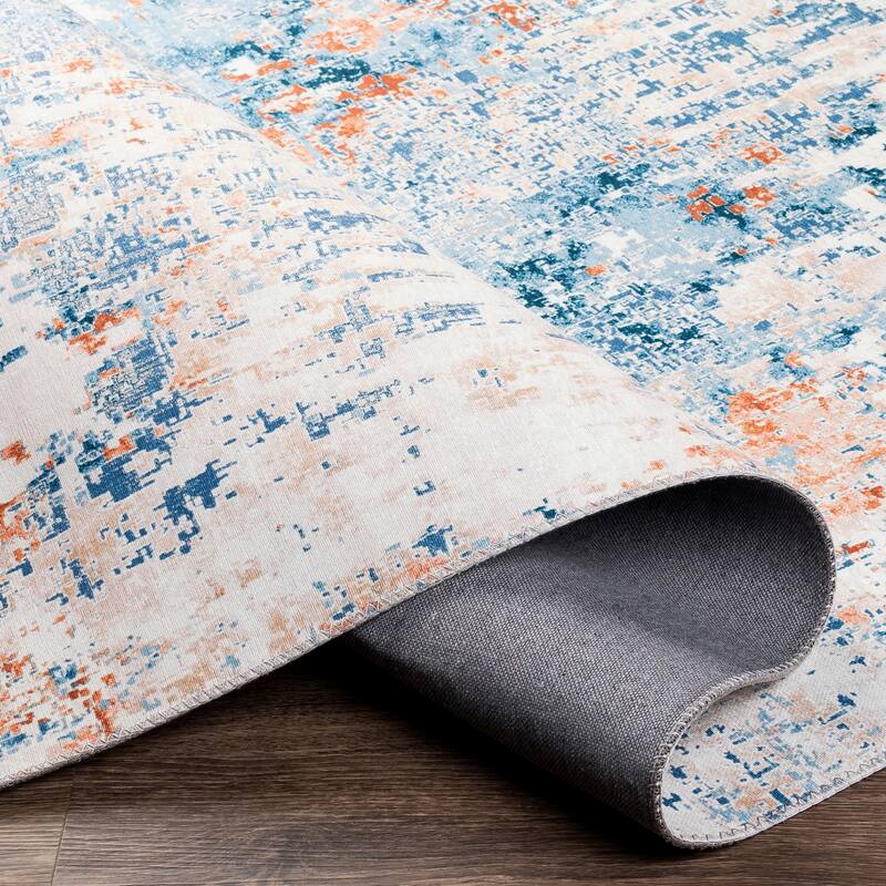 Haile Industrial Abstract Area Rug
