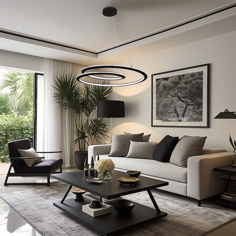 Kovacs P1972-L Infinite 36" Wide Abstract LED Chandelier