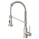 preview thumbnail 64 of 152, Kraus Bolden 2-Function 1-Handle Commercial Pulldown Kitchen Faucet KPF-1610 - 18" Height - SS - Stainless Steel
