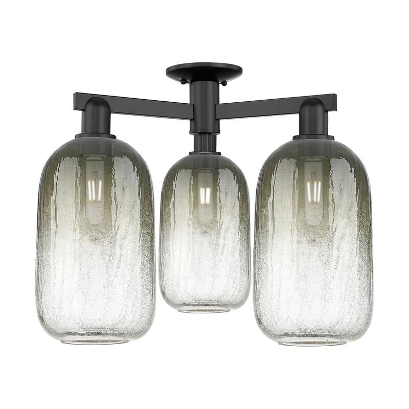 Innovations Lighting Downtown Urban - Brookhaven Cloche - 3 Light 25" Semi-Flush Mount