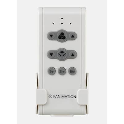 Remote with Receiver Non-Reversing - Fan Speed - White
