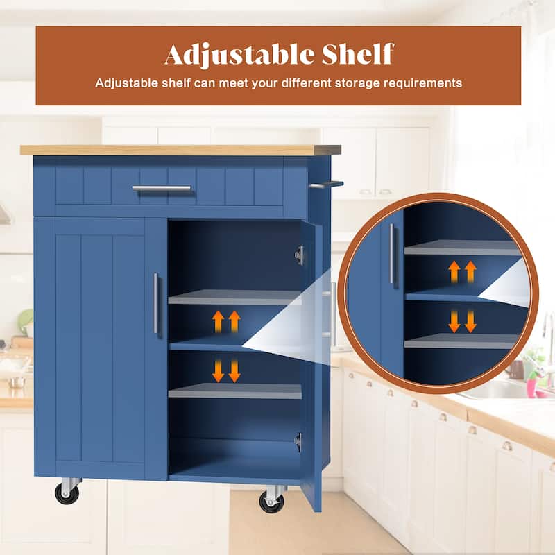 Futzca Storage Kitchen Island Cart