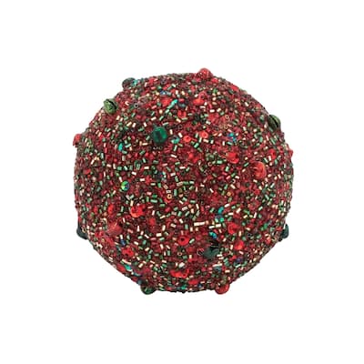 Radiant Sphere Beaded Orb (Set of 4 pcs)