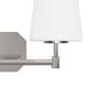 preview thumbnail 5 of 8, Hunter Nolita Vanity Wall Light - Bathroom - Contemporary, Transitional - White Glass Shades - Damp Rated!
