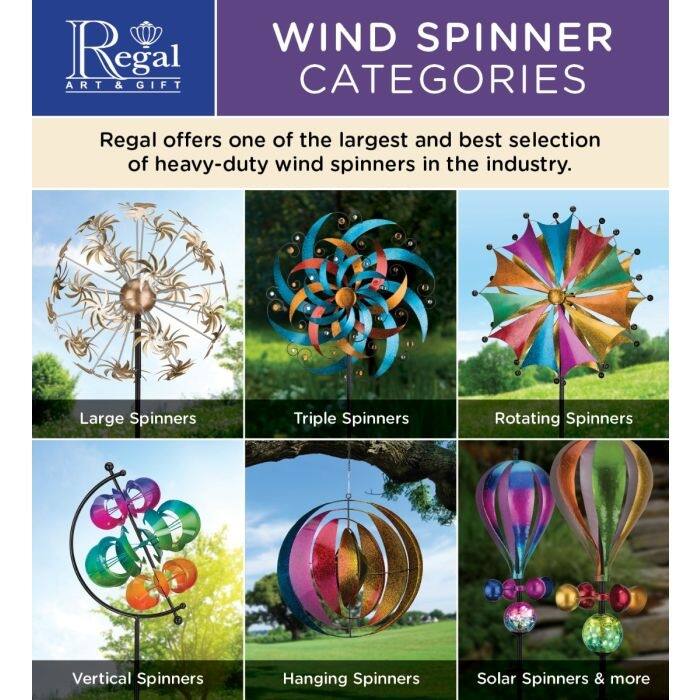 32 Vortex Wind Spinner - Butterflies - 32"X8.75"X91"