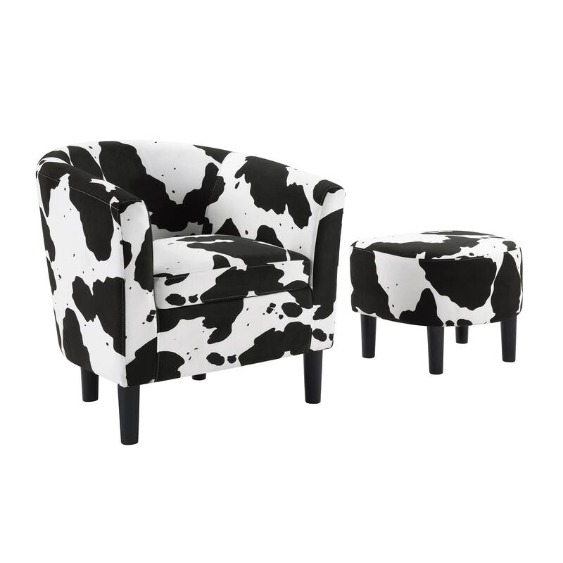 Convenience Concepts Take a Seat Churchill Accent Chair with Ottoman