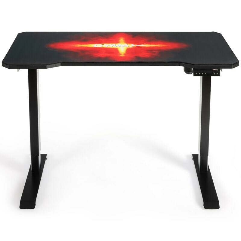 Gymax Electric Standing Gaming Desk Sit to Stand Height Adjustable