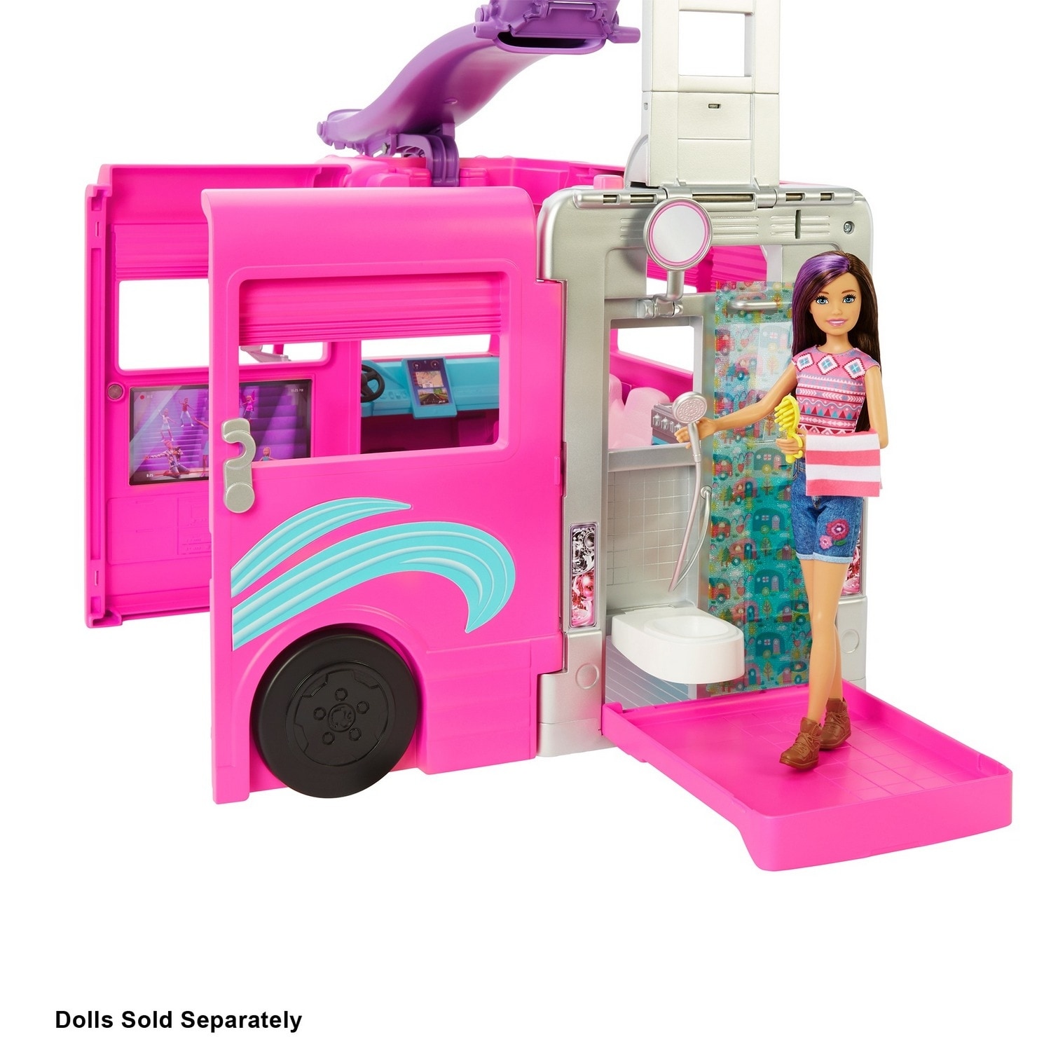 Barbie dream camper adventure camping playset hotsell