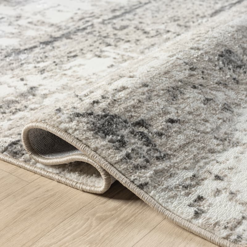 Ava Modern Abstract Performance Indoor Area Rug by Sevita