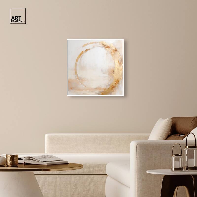 Golden Orb II Canvas by Art Remedy