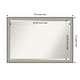 preview thumbnail 48 of 103, Beveled Bathroom Wall Mirror - Elegant Frame Outer Size: 39 x 27 in - Elegant Brushed Pewter Narrow