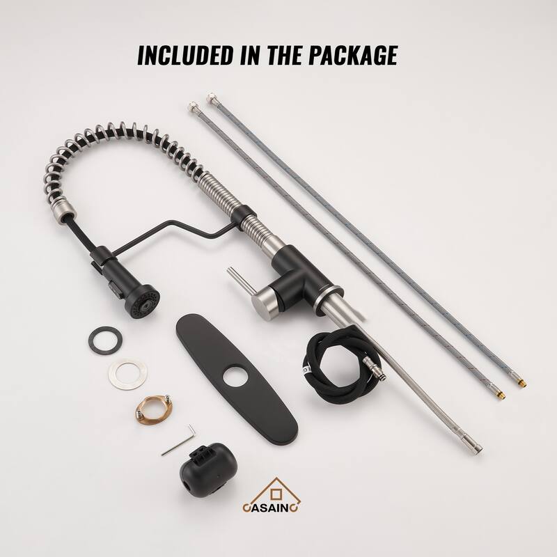Single Handle Pull-Down Sprayer Kitchen Faucet