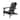 Outdoor Adirondack Chair with Cupholders, Foldable, Dark Gray Wood Finish