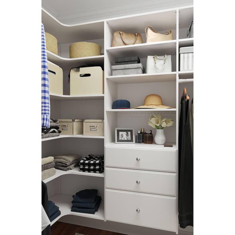 Easy Track Ultimate Corner Laminate Closet Kit