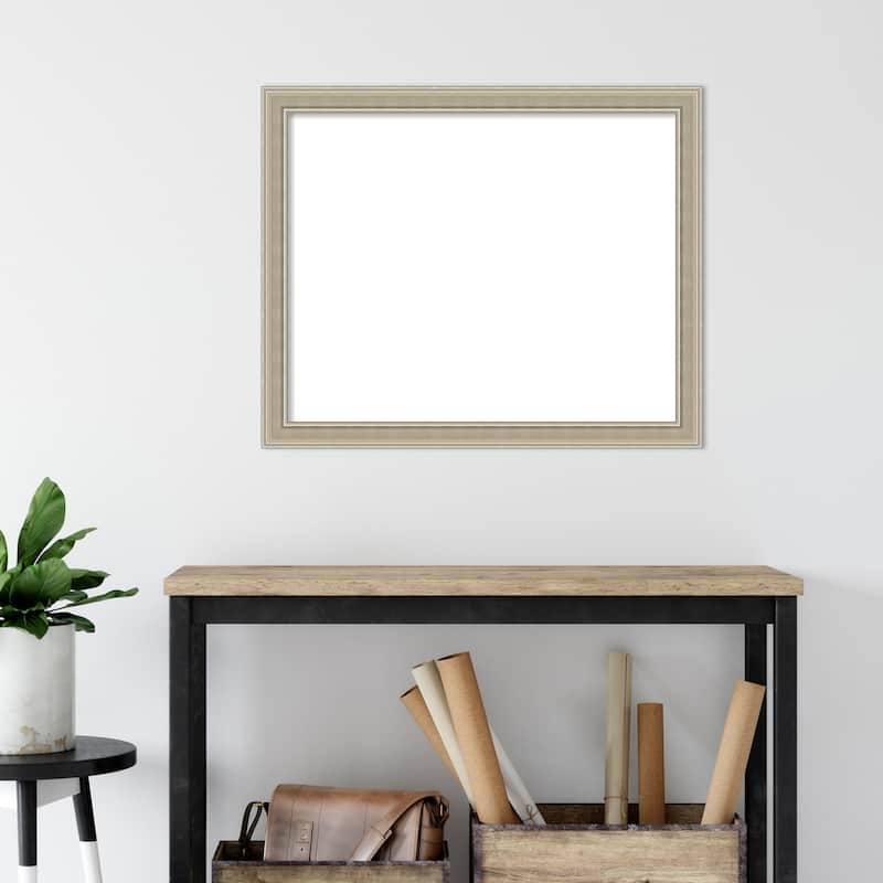 Amanti Art Mezzo Silver Framed Dry Erase Magnetic Board