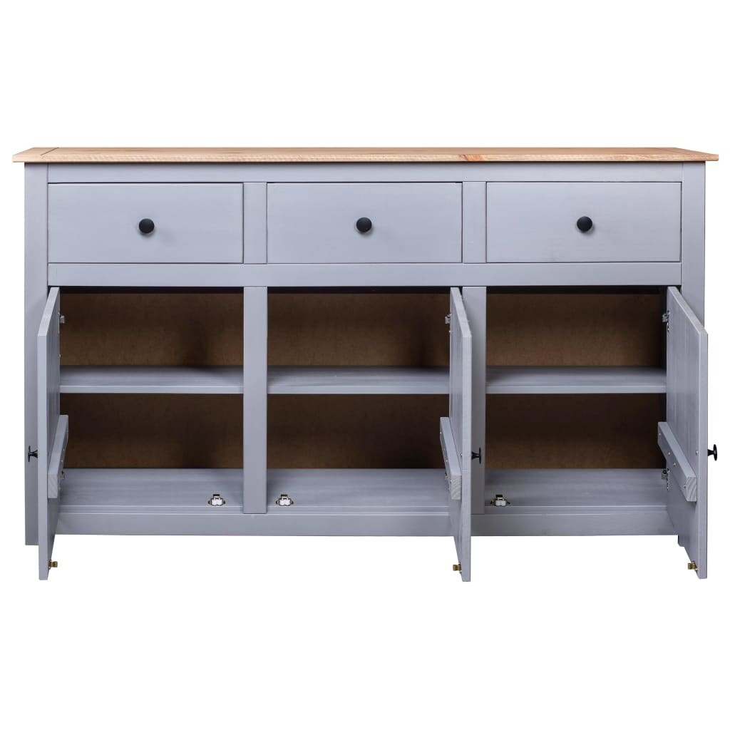 Vidaxl Sideboard Sideboard Storage Cabinet Drawer Cabinet Side Cabinet Living Room Furniture Storage Cupboard Grey 60x35x76cm Chipboard Furniture Chest Of Drawers