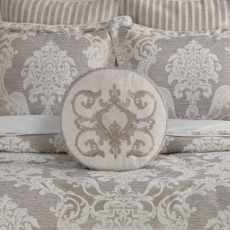 Queensbury Round Decorative Throw Pillow