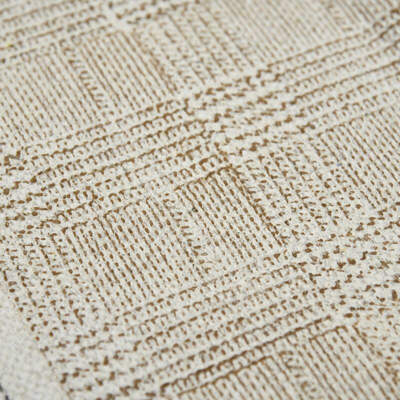 Distressed Geometric with Fringe Area Rug - 2' x 3'