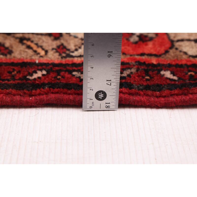 ECARPETGALLERY Hand-knotted Konya Anatolian Dark Red Wool Rug - 4'7 x 12'10