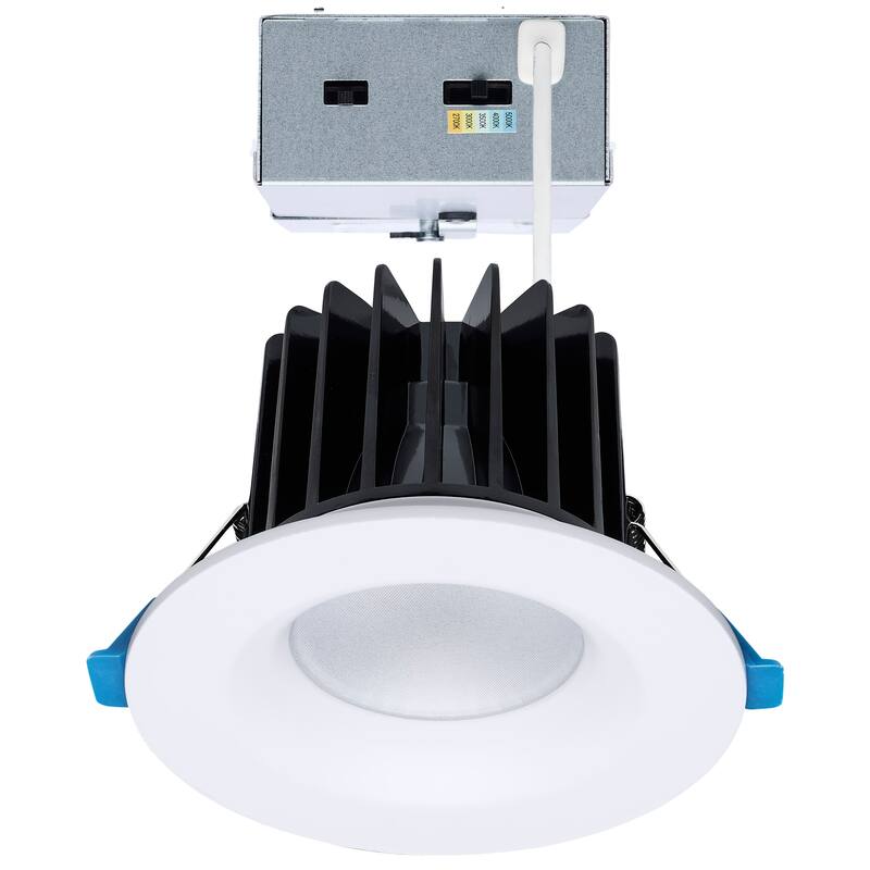 16/20/24 Watt LED Remote Driver Downlight 27K/30K/35K/40K/50K CCT Field Selectable Round White - White