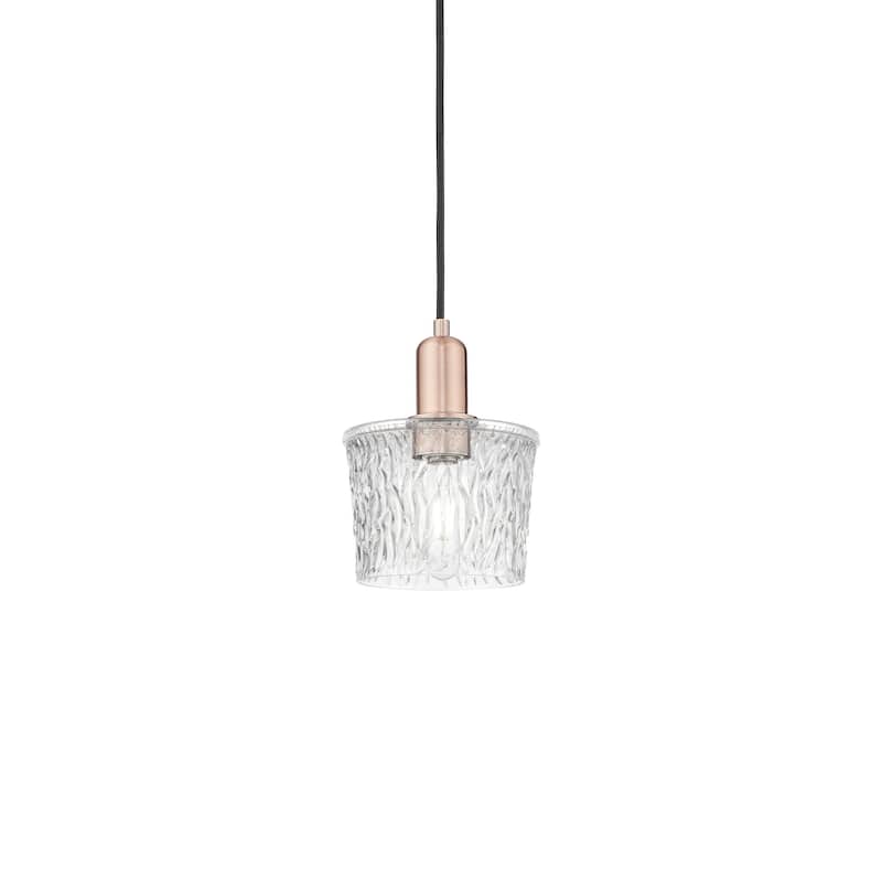 Innovations Lighting 716-1P-10-7 Niagara Pendant Niagara 7" Wide Mini - Antique Copper / Clear