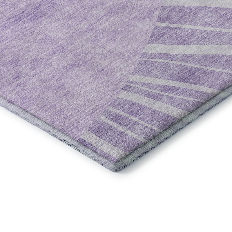 Premium Washable Super Soft Contemporary Rays Mayfield Rug