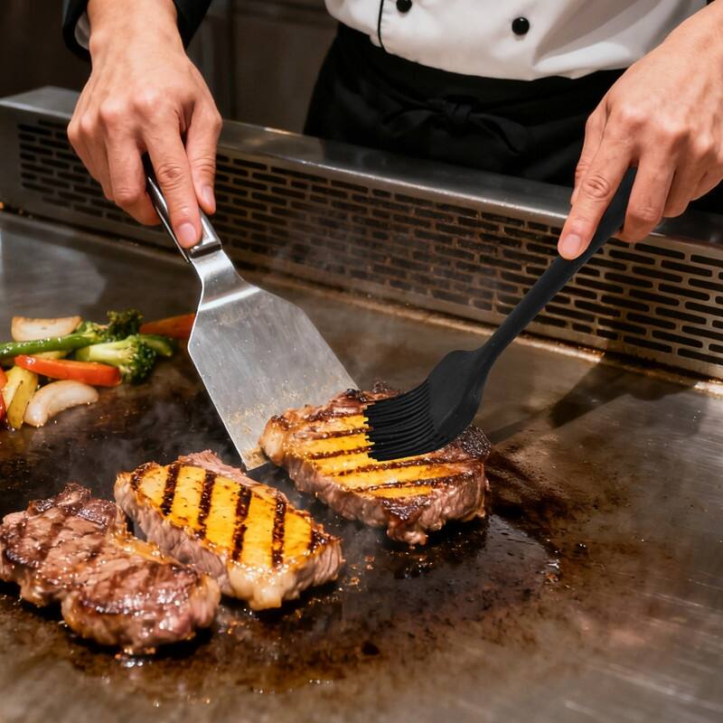 19 Pcs Stainless Steel Teppanyaki Grill Tool Set Outdoor Camping Cookware Set - 19 PCS