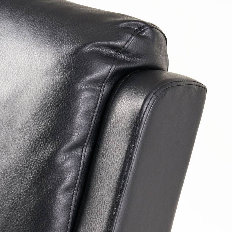 Manual PU Tufted Recliner Chair with Wooden Frame