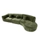 preview thumbnail 8 of 10, Christopher Knight Home- Buker Curved Polyester Sectional Sofa