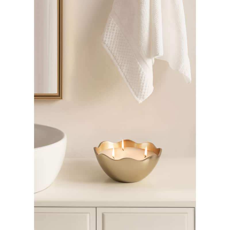 Kate and Laurel Alessia Metal Candle Bowl