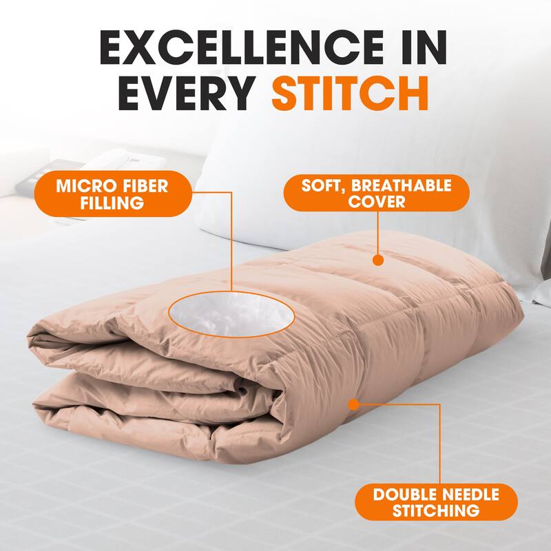 Cheer Collection All Season Down Alternative Hypoallergenic Comforter