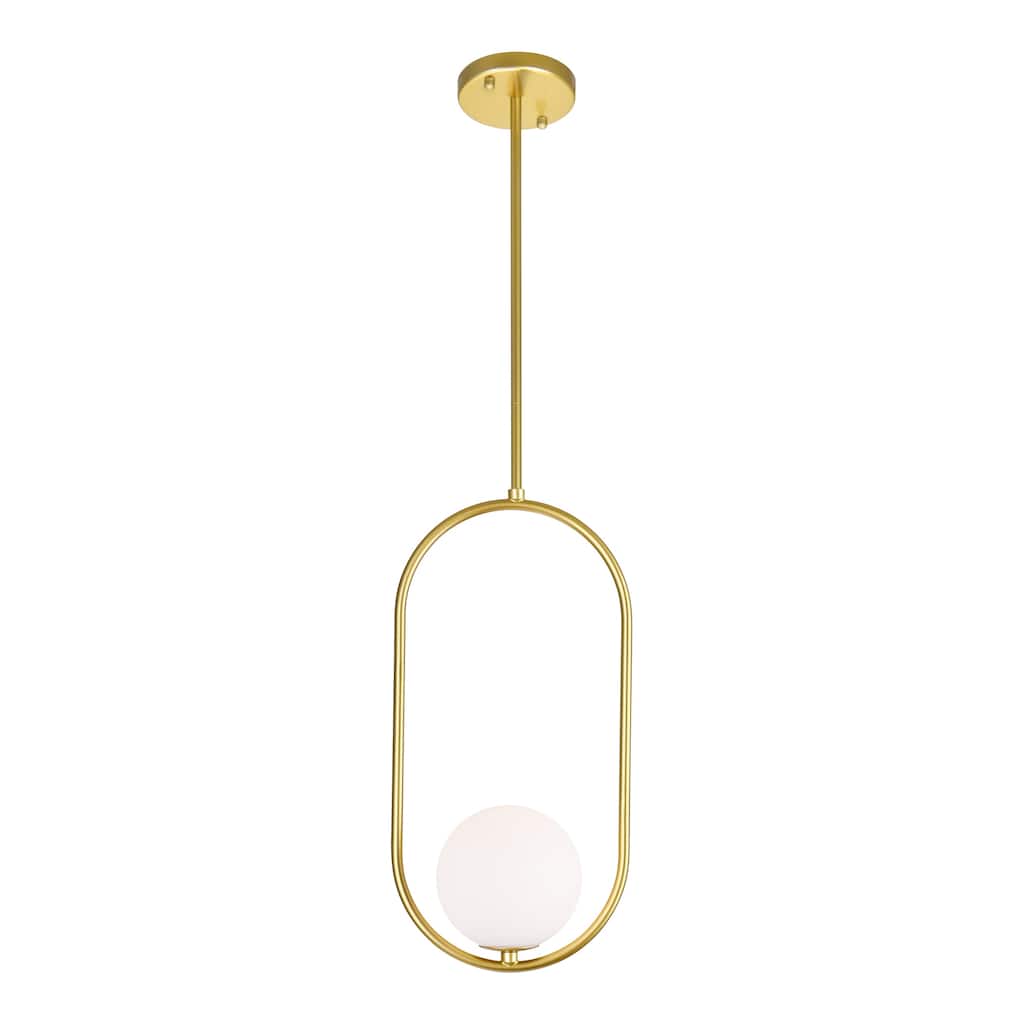 Celeste 1 Light 8in Medallion Gold Mini Pendant - Medallion Gold