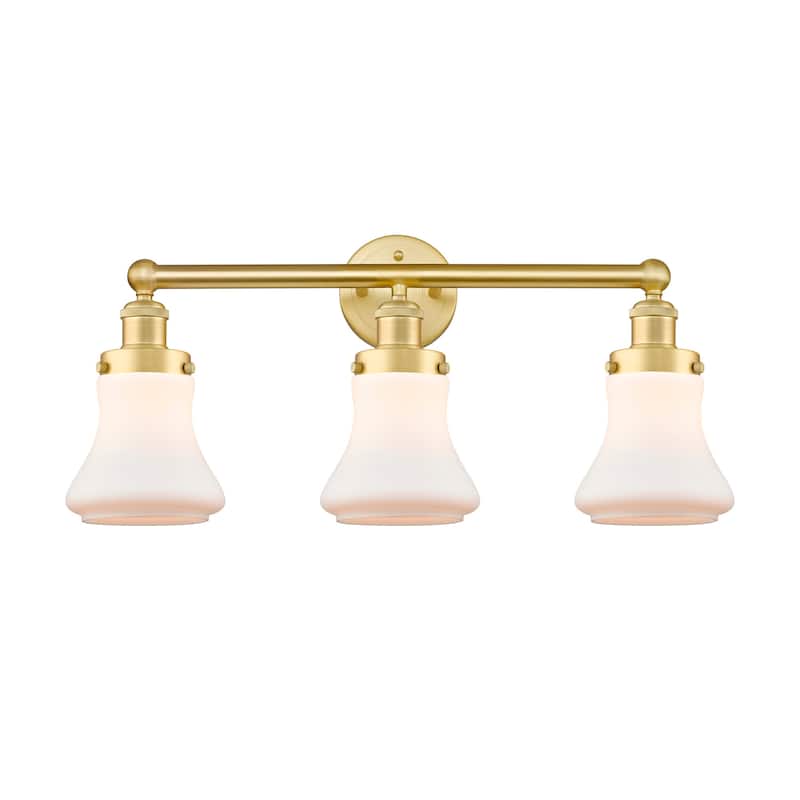 Innovations Lighting 616-3W-10-25 Bellmont Vanity Bellmont 3 Light 25" - Satin Gold / Matte White