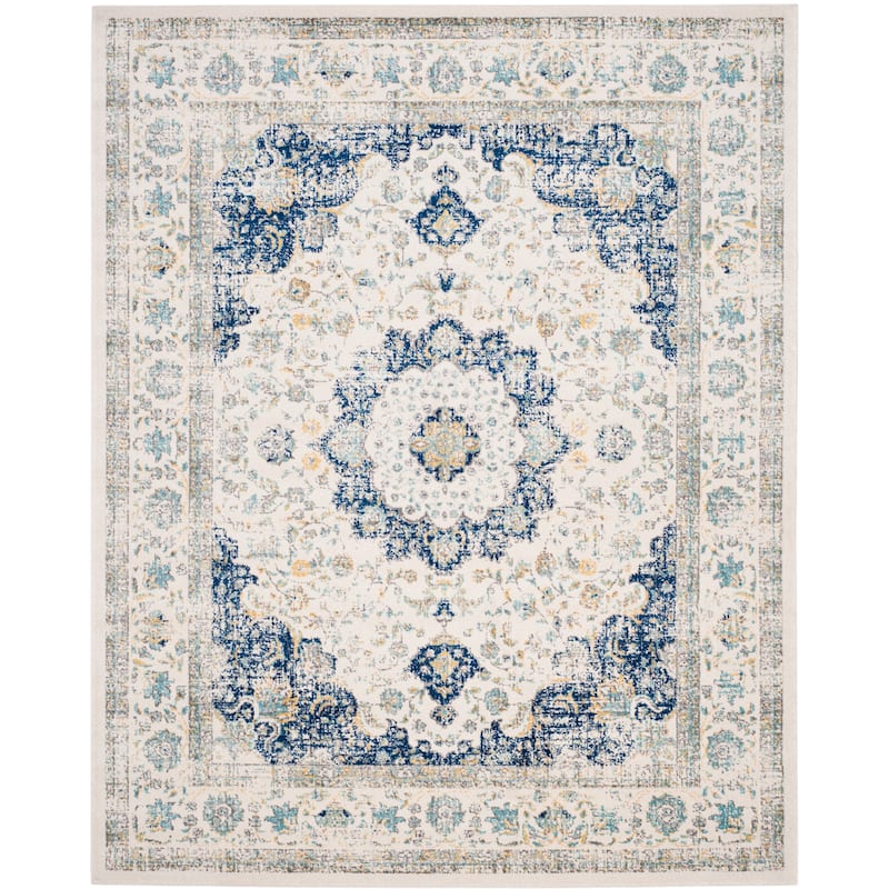 SAFAVIEH Evoke Annabel Vintage Shabby Chic Oriental Rug - 8' x 10' - Ivory/Blue - Rectangle