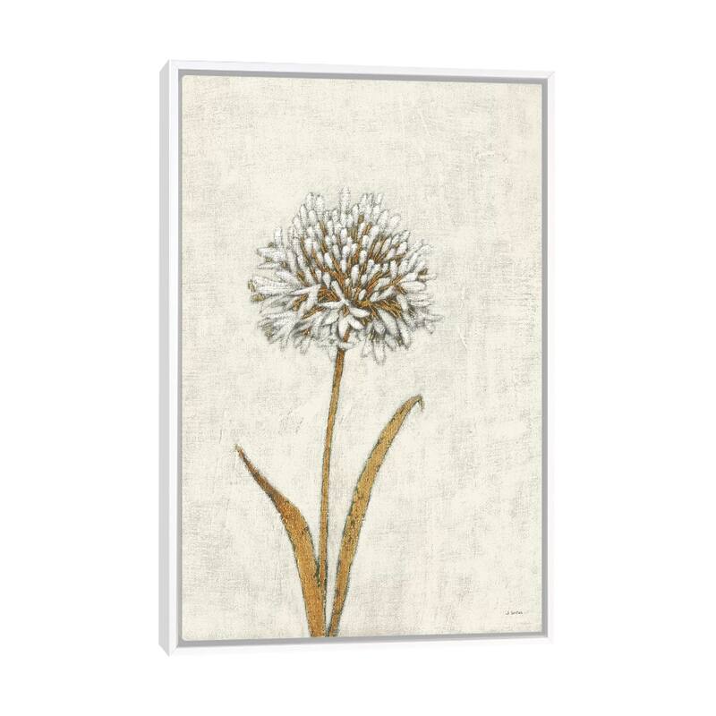 iCanvas "Shimmering Summer I Ivory" by James Wiens Framed Canvas Print - White - 48x32