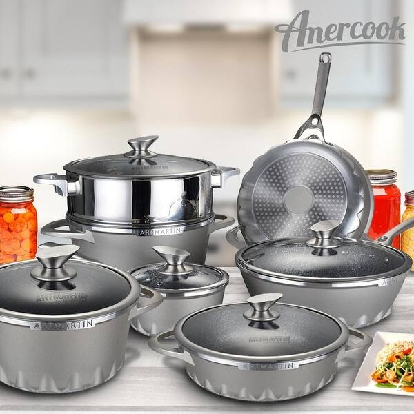 11 in. Artmartin Sauce Pan and Glass Lid Non-Stick Ceramic Coated Pot, Induction Bottom 11 in. Artmartin Sauce Pan and Glass Lid Non-Stick Ceramic Coated Pot, Induction Bottom