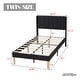 preview thumbnail 73 of 91, Caxkun Upholstered Platform Bed Frame with Wingback headboard