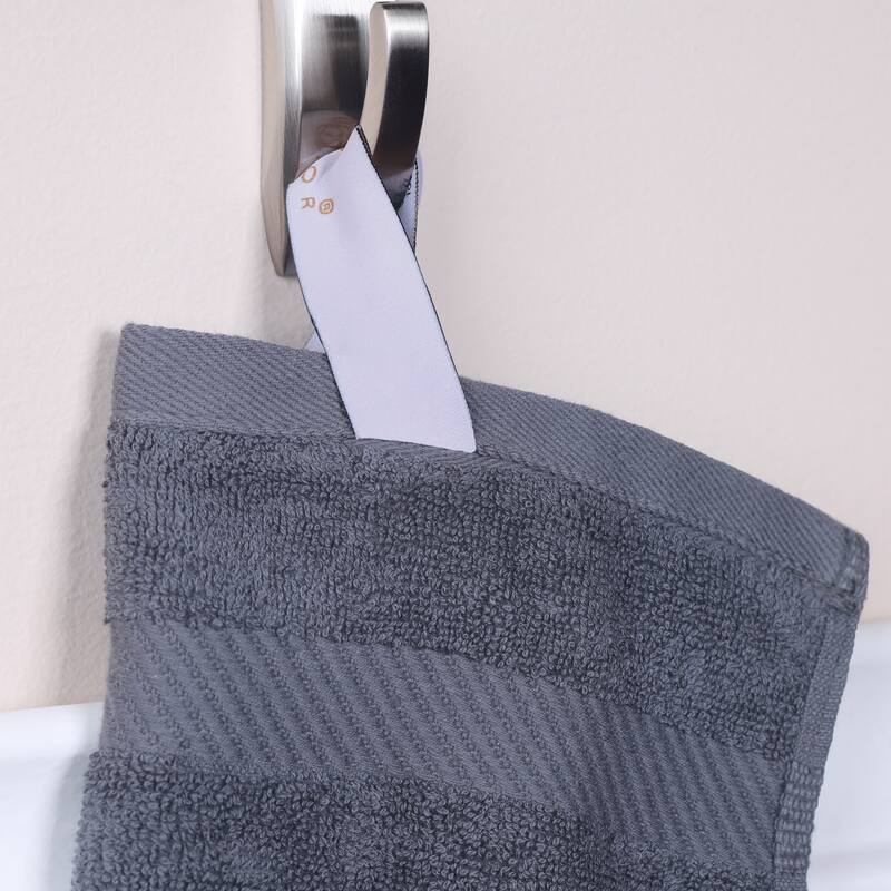 Superior Luxury Solid Highly Absorbent Egyptian Cotton 6 Piece Bath, Face, and Hand Towel Set