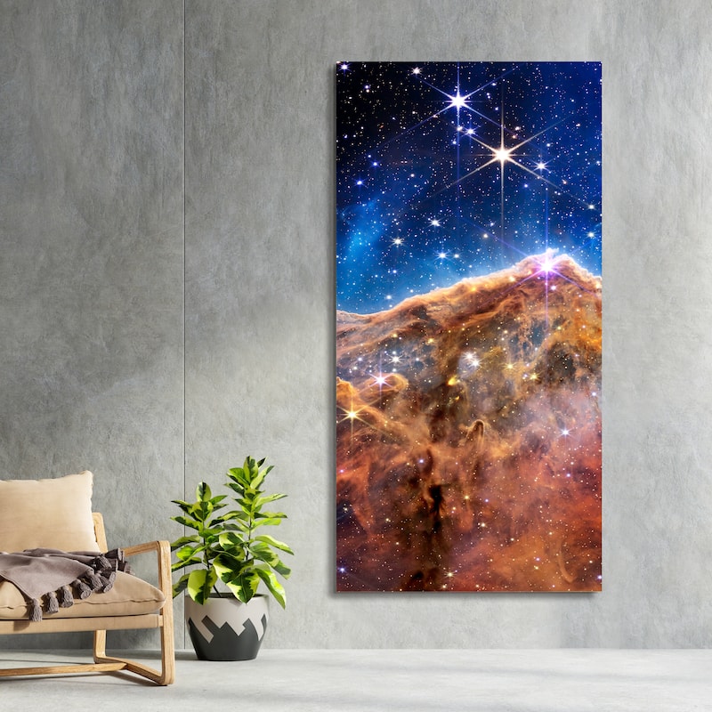 Empire Art Direct the Carina Nebula AB Printed Tempered Glass Wall Art - Multi-Color