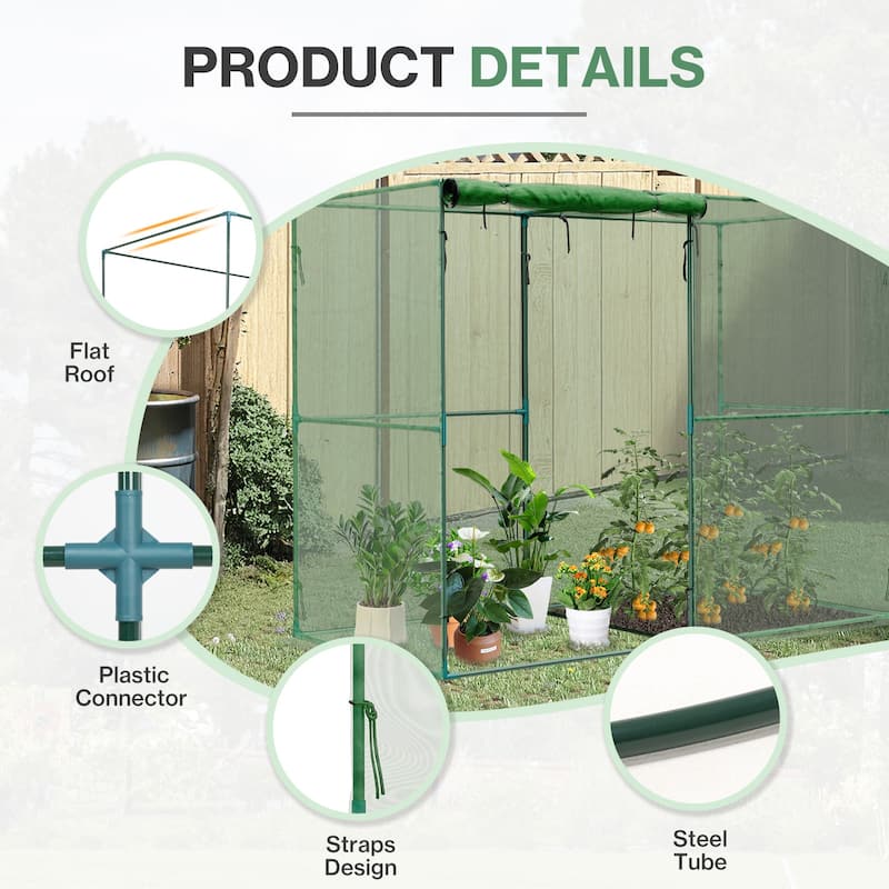 Aoodor 8'x4'x6' Crop Cage Plant Protection Netting Tent with Zipper