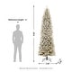 preview thumbnail 41 of 131, Glitzhome 6FT/7.5FT/9FT/11FT Snow Flocked Pre-lit Artificial Fir Christmas Trees