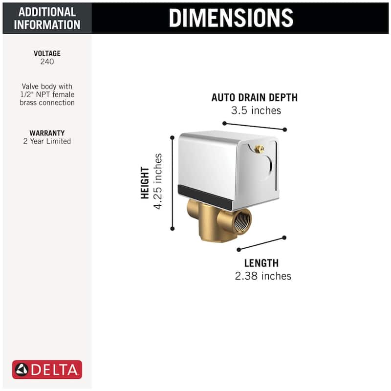 Delta 5GA-ADD-240 Steam System Auto Drain - 240v