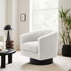 preview thumbnail 111 of 122, UIXE 360° Swivel Barrel Accent Chair Armchair For Living Room Single - Beige-Corduroy