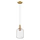 Option Brushed Brass / Clear Shade