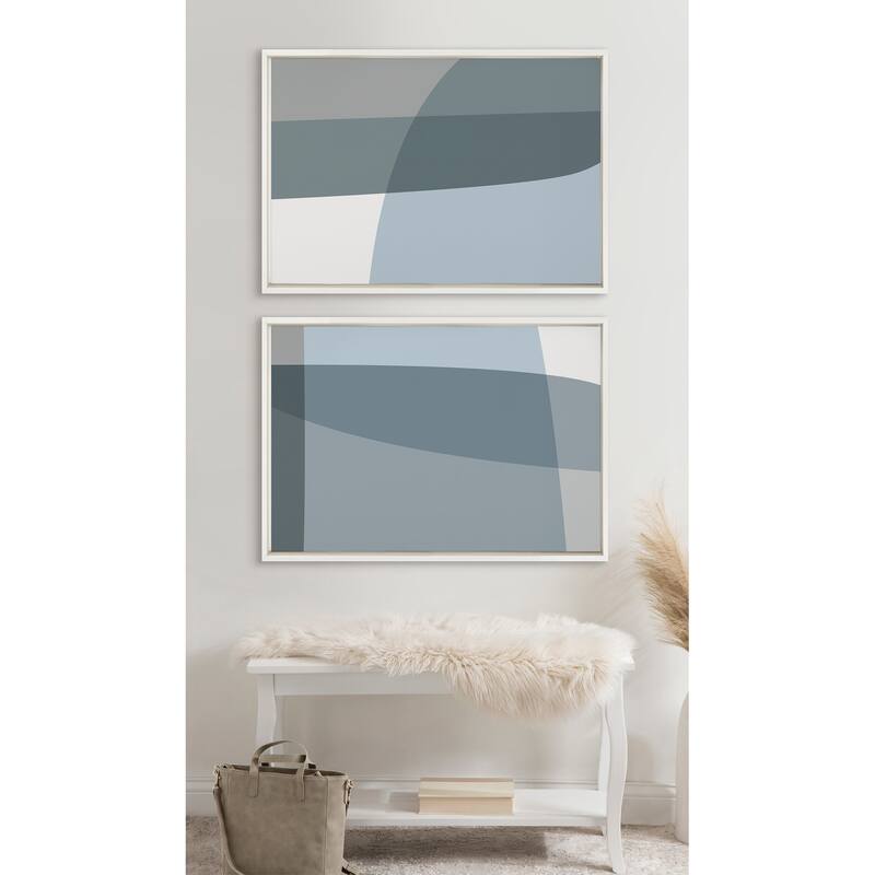 Kate and Laurel Sylvie Zen Framed Canvas by The Creative Bunch Studio