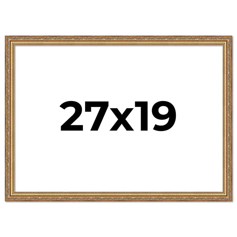 27x19 Frame Red Solid Wood Picture Frame Width 1.75 Inches | Interior Frame Depth 1 13/16 Inches